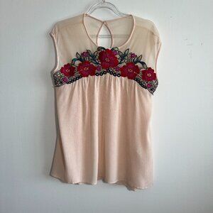 Chelsea and Violet Embroidered top.  Size S